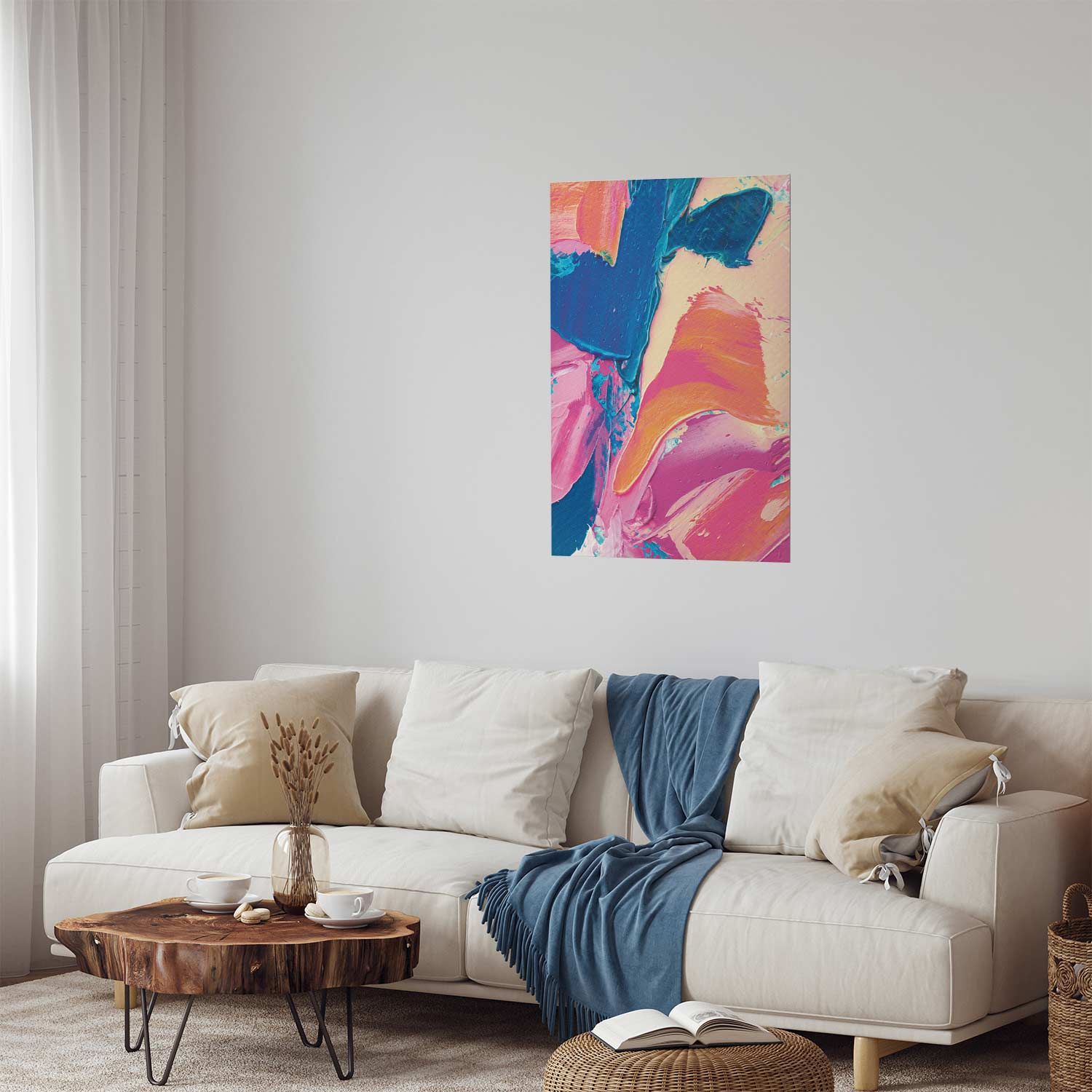 Poster - Colorful Expression - strong contrasts in an energetic composition - Afbeelding 2