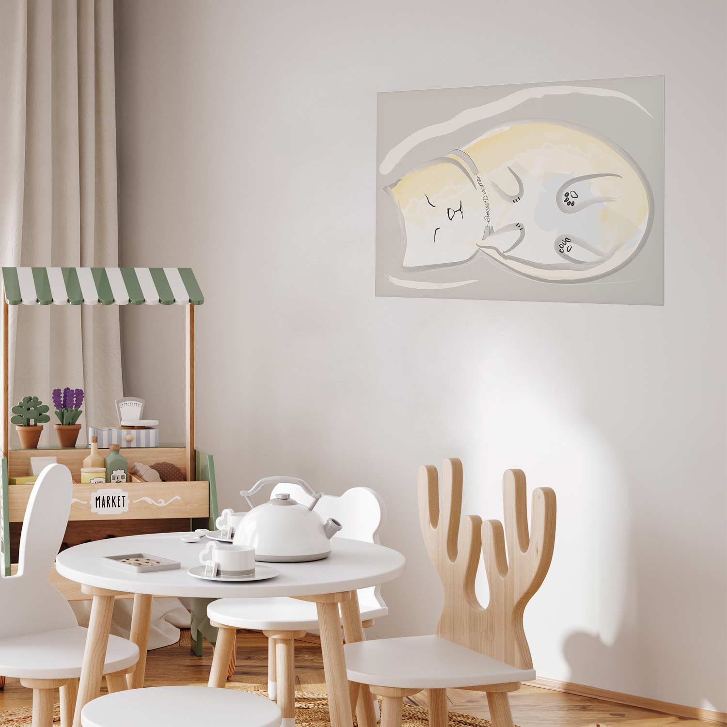 Poster - Sleeping Kitten - Afbeelding 2