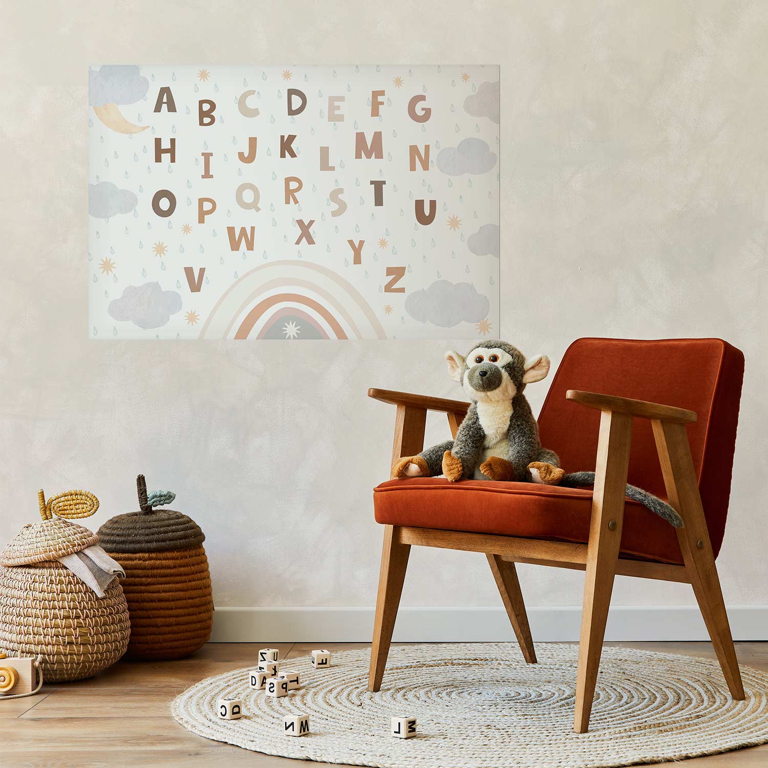 Poster - Letters in Muted Colors - Afbeelding 2