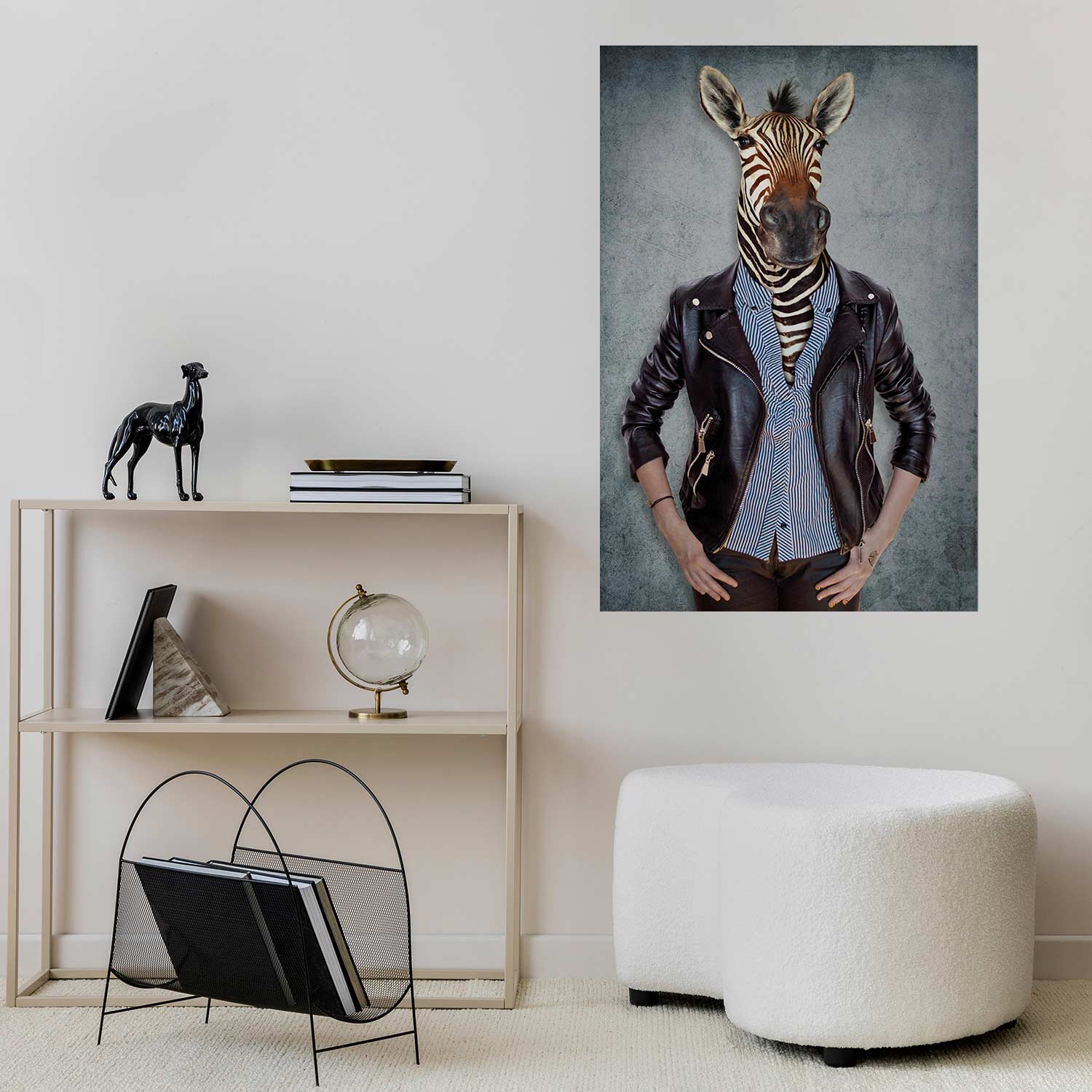 Poster - Zebra Eva - Afbeelding 2