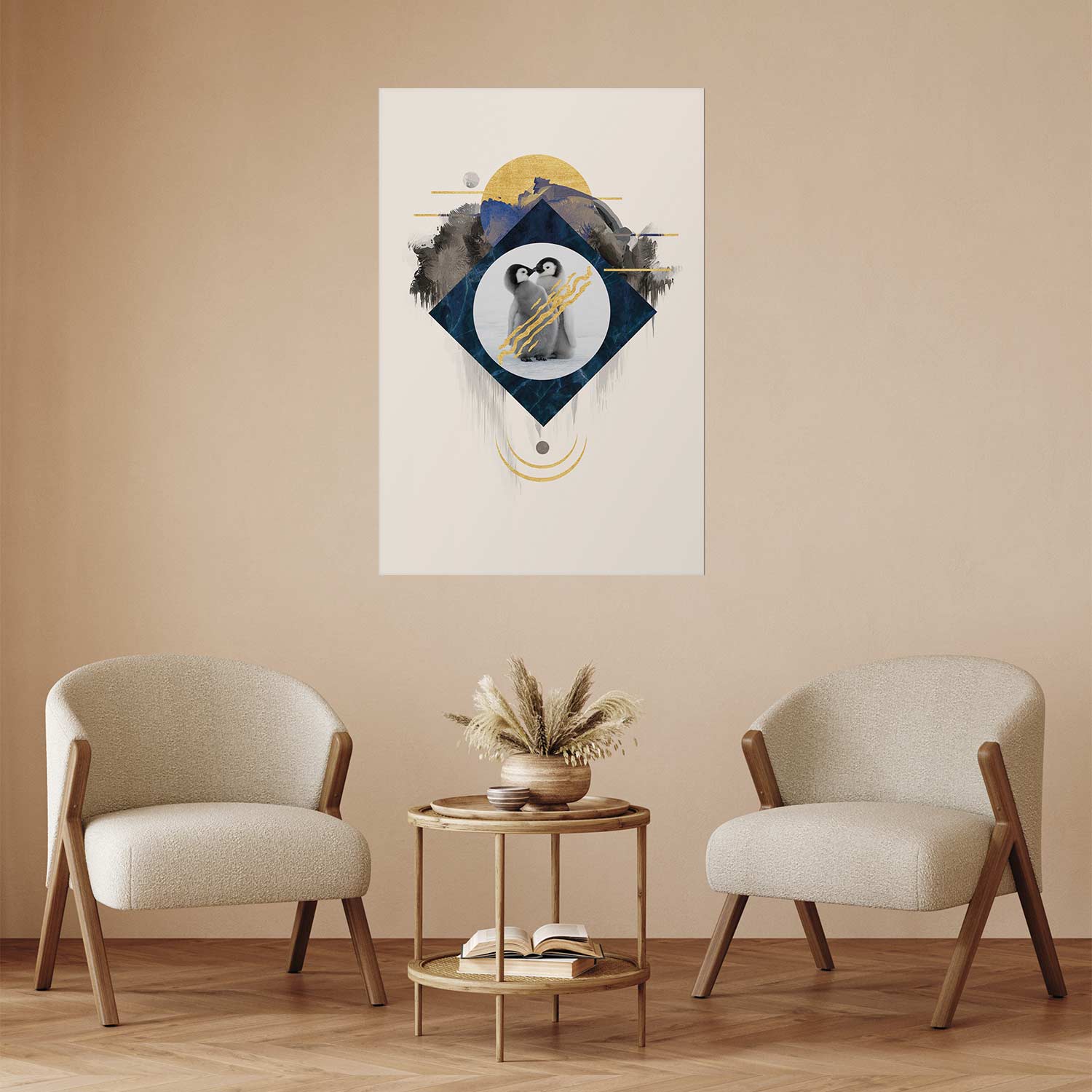 Poster - Pair of Penguins - Afbeelding 2