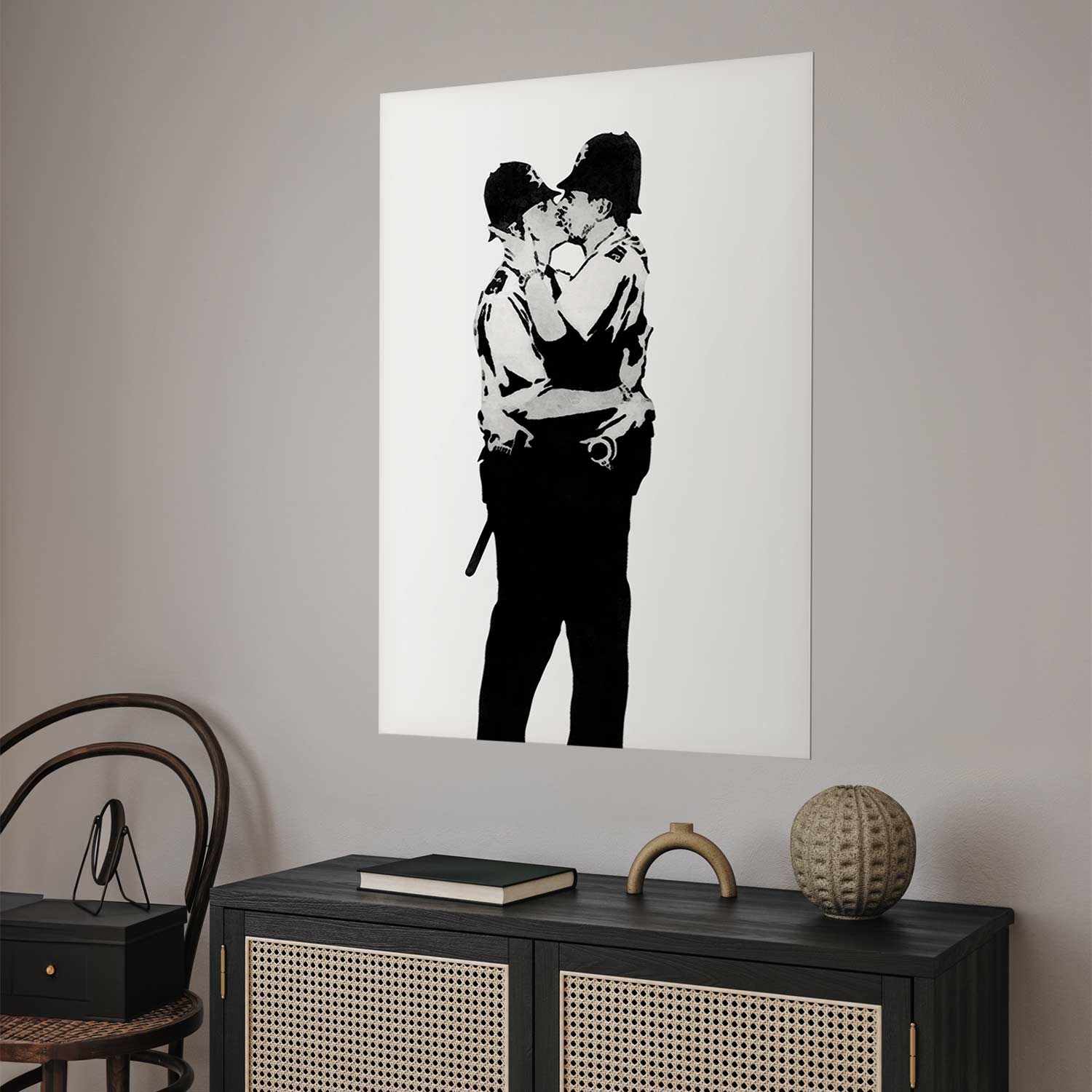 Poster - Kissing Coppers - Afbeelding 2