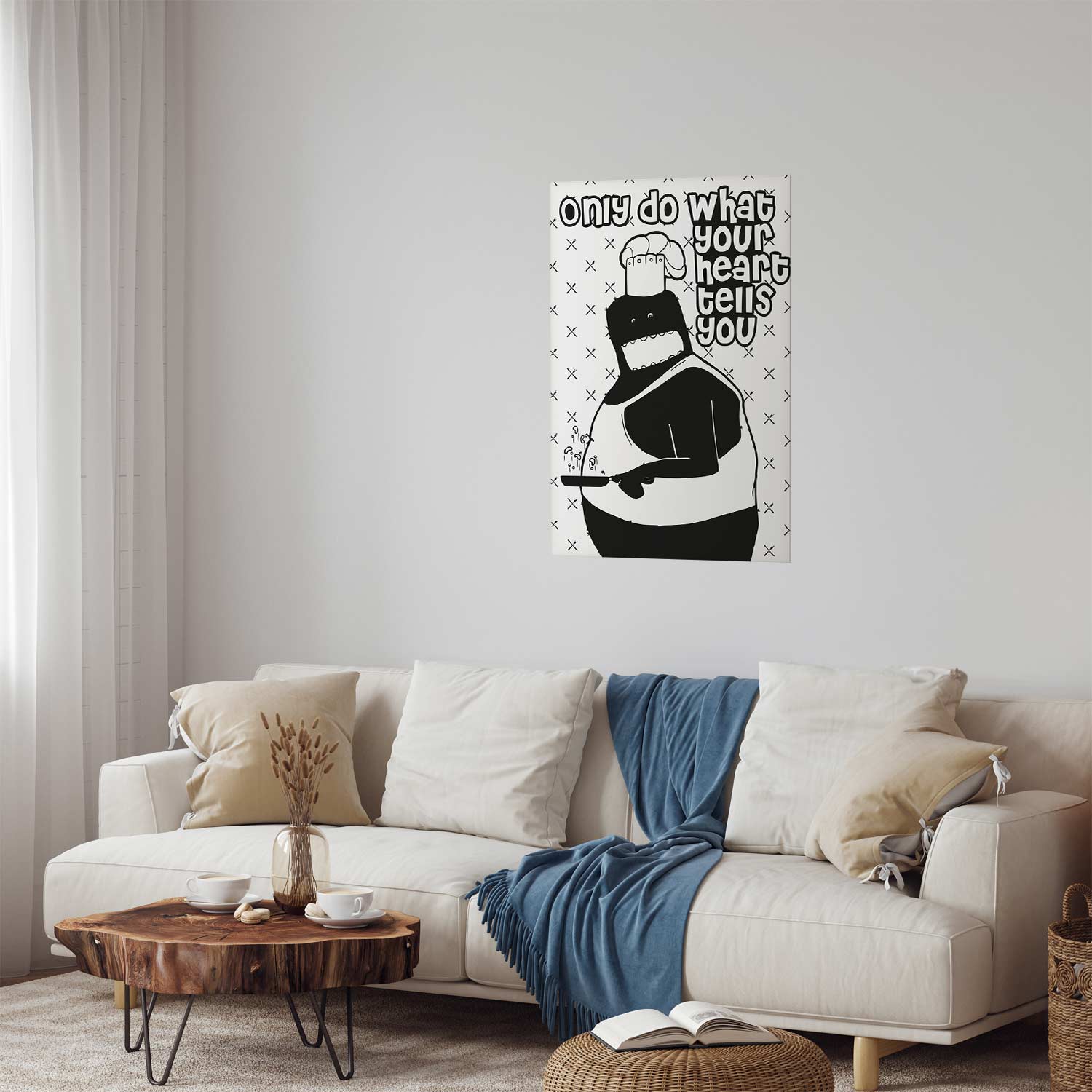 Poster - Only Do What Your Heart Tells You - Afbeelding 2