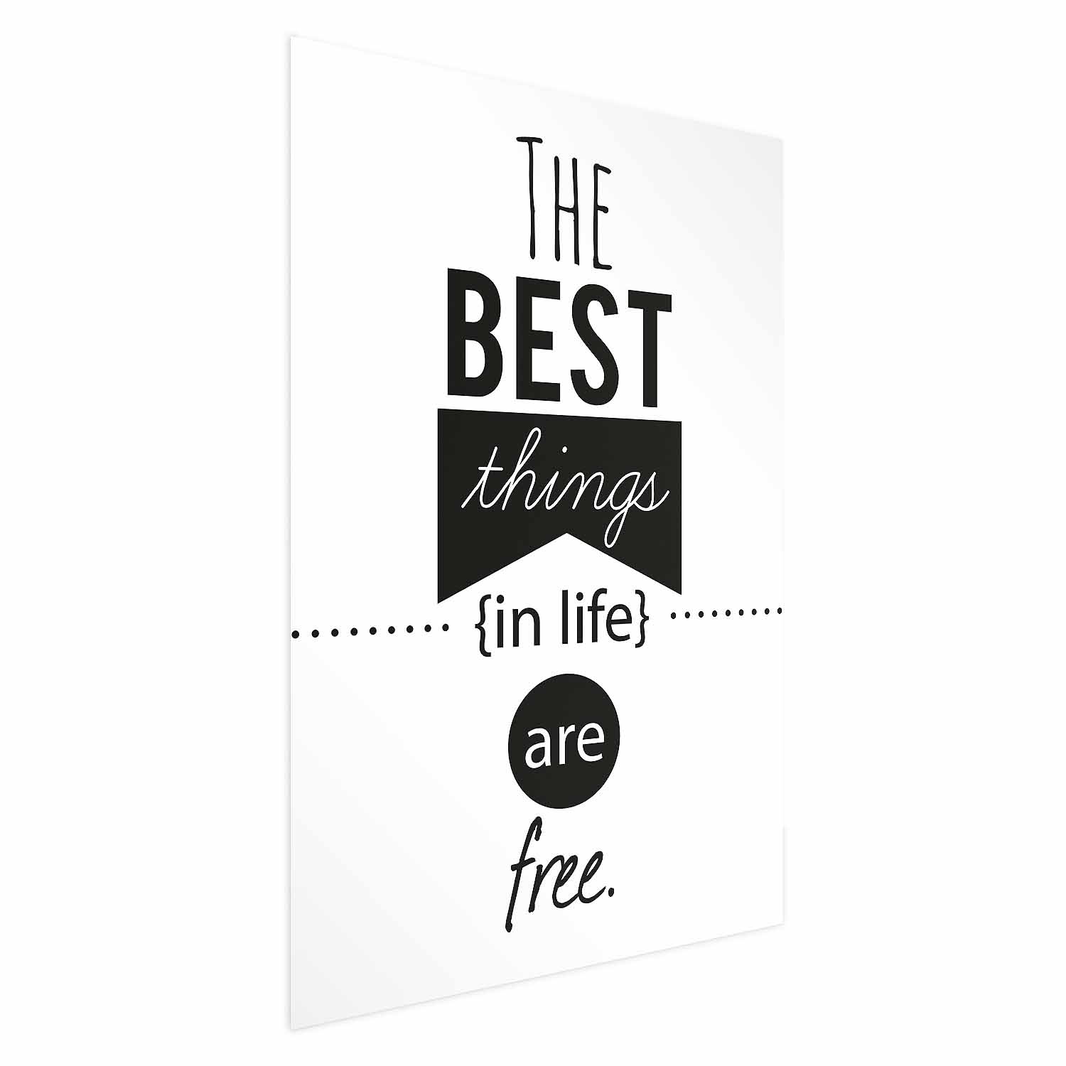 Poster - The Best Things in Life Are Free